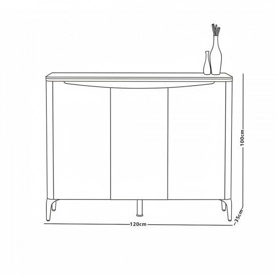 دولاب متعدد الاستخدام سطح رخامي 120 سم