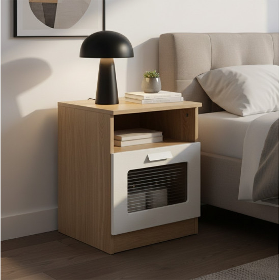 طاولة سرير جانبية مودرن خشبية طاولة سرير جانبية مودرن خشبية
