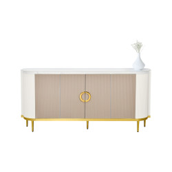 دولاب بوفيه خشب سطح رخامي 180 سم