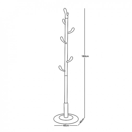 علاقة ملابس عصرية خشبية بيج 180 سم علاقة ملابس عصرية خشبية بيج 180 سم