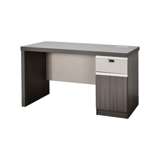 مكتب خشبي مودرن مع خزانة رمادي 120 سم مكتب خشبي مودرن مع خزانة رمادي 120 سم