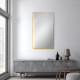 مرآة حائط 120x60 سم بإطار معدن مرآة حائط 120x60 سم بإطار معدن