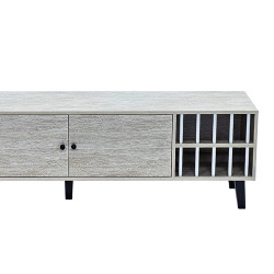 وحدة تلفاز خشبية مودرن رمادي 180 سم وحدة تلفاز خشبية مودرن رمادي 180 سم