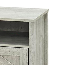 طاولة سرير جانبية خشب رمادي 60×40 سم طاولة سرير جانبية خشب رمادي 60×40 سم