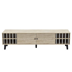 وحدة تلفاز خشبية مودرن بيج 180 سم وحدة تلفاز خشبية مودرن بيج 180 سم