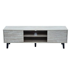 وحدة تلفاز خشبية مودرن رمادي 160 سم وحدة تلفاز خشبية مودرن رمادي 160 سم