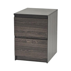 طولة سرير جانبية خشب بني غامق 48×50سم