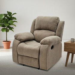 كرسي استرخاء ثابت قماشي كافيه كرسي استرخاء ثابت قماشي كافيه