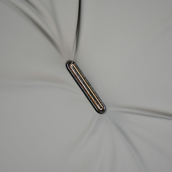 كرسي مكتب مودرن دوار جلد رمادي