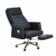 كرسي مكتب مودرن دوار جلد أسود