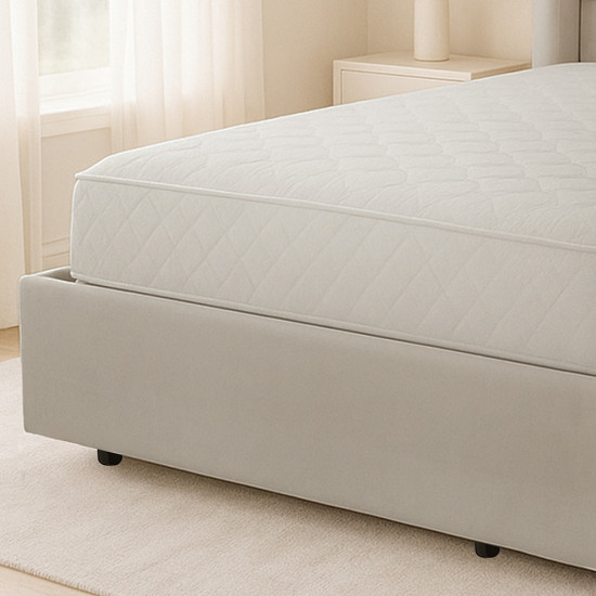 سرير خشبي بتنجيد مخملي عصري 120×200سم سرير خشبي بتنجيد مخملي عصري 120×200سم