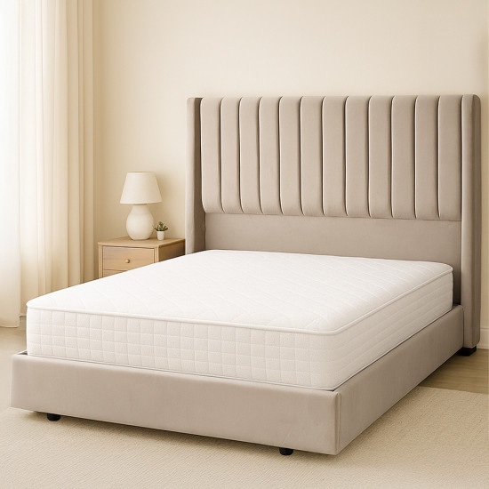 سرير خشبي بتنجيد مخملي عصري 180×200سم سرير خشبي بتنجيد مخملي عصري 180×200سم