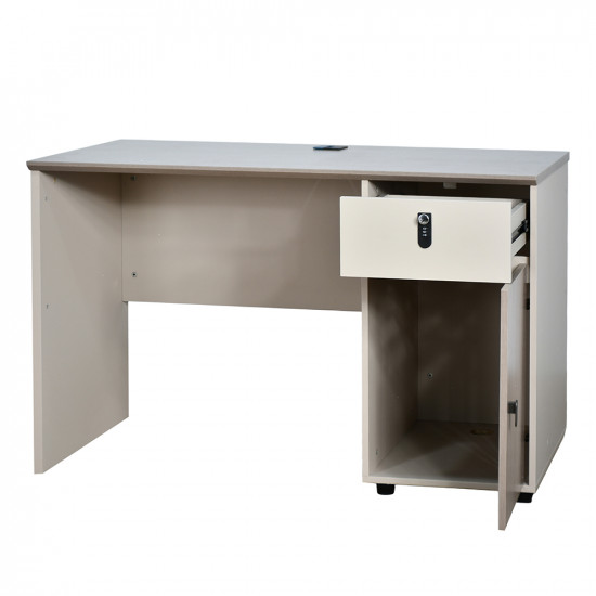 مكتب خشبي مودرن مع خزانة 120سم مكتب خشبي مودرن مع خزانة 120سم