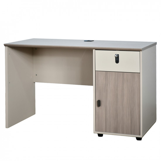 مكتب خشبي مودرن مع خزانة 120سم مكتب خشبي مودرن مع خزانة 120سم