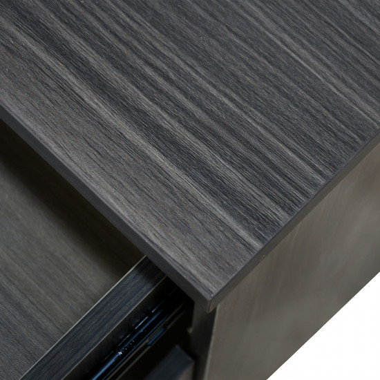 مكتب خشبي مودرن بقاعدة متحركة مع خزانة مكتب خشبي مودرن بقاعدة متحركة مع خزانة