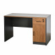 مكتب خشبي مودرن مع خزانة 120سم