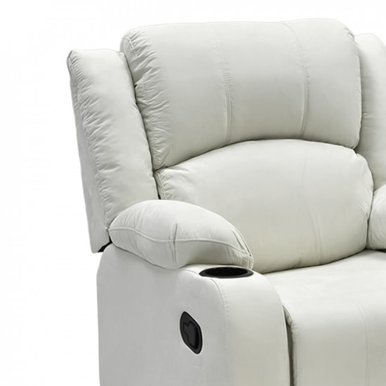 كرسي استرخاء فاخر ثابت قماش بيج كرسي استرخاء فاخر ثابت قماش بيج