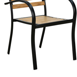 كرسي مفرد خارجي بلاستيك مع هيكل معدني كرسي مفرد خارجي بلاستيك مع هيكل معدني