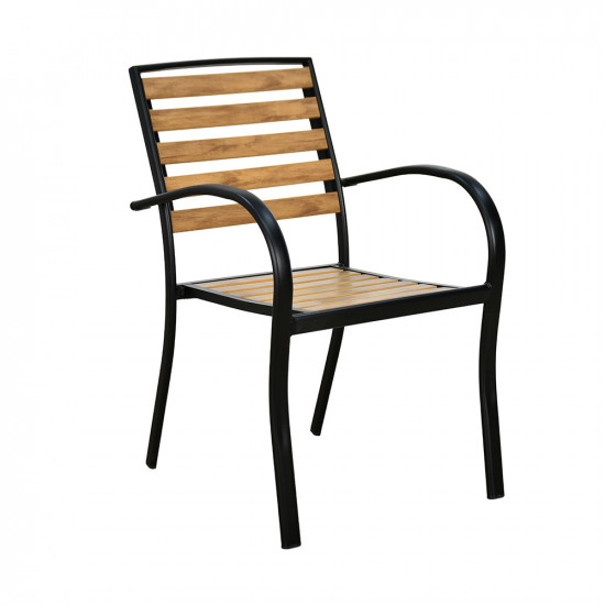 كرسي مفرد خارجي بلاستيك مع هيكل معدني كرسي مفرد خارجي بلاستيك مع هيكل معدني