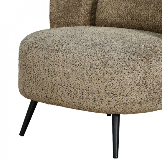 كرسي مفرد فخم مودرن قماش بظهر جلد كافيه كرسي مفرد فخم مودرن قماش بظهر جلد كافيه