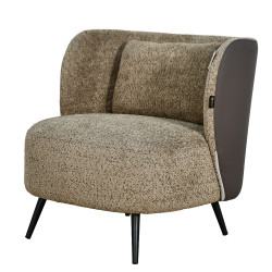 كرسي مفرد فخم مودرن قماش بظهر جلد كافيه كرسي مفرد فخم مودرن قماش بظهر جلد كافيه