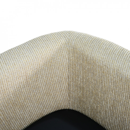 كرسي مفرد موردن جلد بظهر قماش مع طاولة مدمجة كرسي مفرد موردن جلد بظهر قماش مع طاولة مدمجة