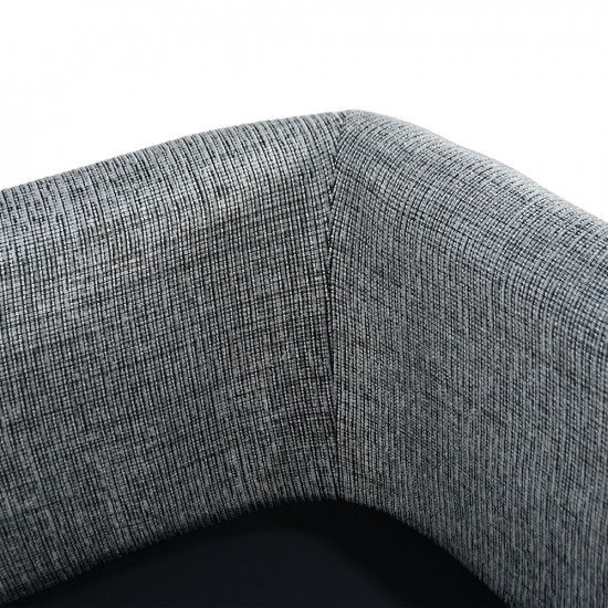 كرسي مفرد جلد بظهر قماش مع طاولة مدمجة كرسي مفرد جلد بظهر قماش مع طاولة مدمجة