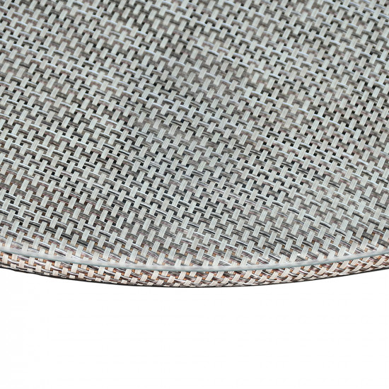 جلسة خارجية 4 مقاعد و طاولة بسطح زجاجي جلسة خارجية 4 مقاعد و طاولة بسطح زجاجي