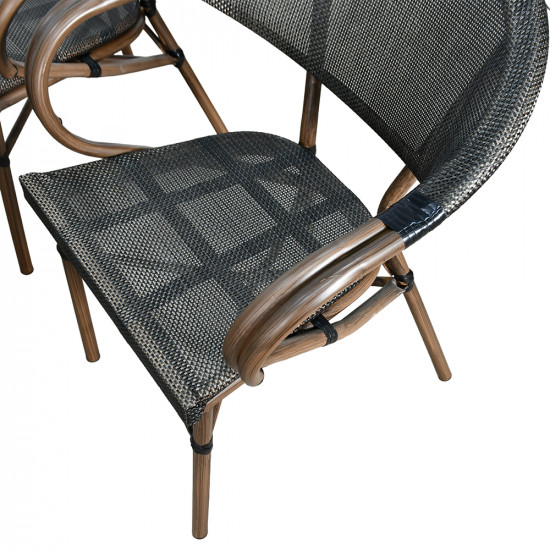 جلسة خارجية 4 مقاعد و طاولة بسطح زجاجي جلسة خارجية 4 مقاعد و طاولة بسطح زجاجي