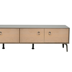 وحدة تلفاز خشب عصرية بني 180 سم