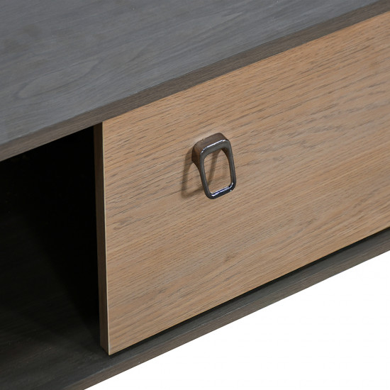 وحدة تلفاز خشب عصرية بني 180 سم