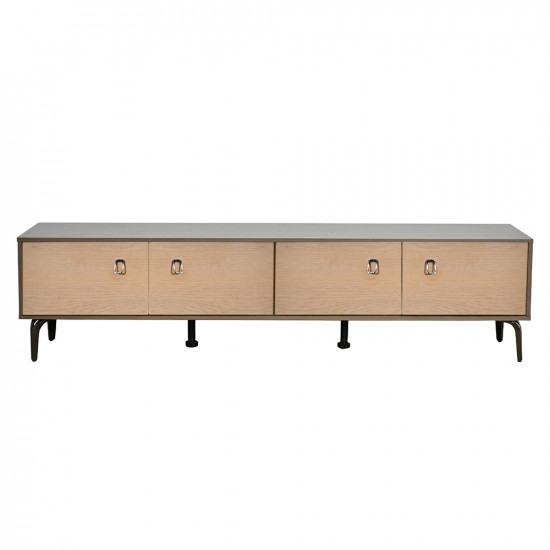 وحدة تلفاز خشب عصرية بني 180 سم