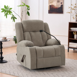 كرسي استرخاء هزاز دوار قماش كوفي كرسي استرخاء هزاز دوار قماش كوفي