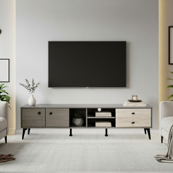 وحدة تلفاز مودرن خشب 180 سم وحدة تلفاز مودرن خشب 180 سم