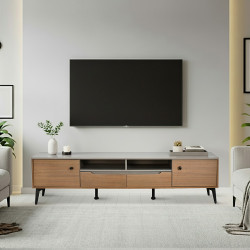 وحدة تلفاز مودرن خشب 180 سم وحدة تلفاز مودرن خشب 180 سم