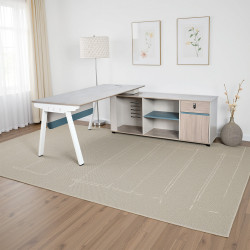 مكتب إداري مودرن مزدوج مع مساحة تخزين مكتب إداري مودرن مزدوج مع مساحة تخزين