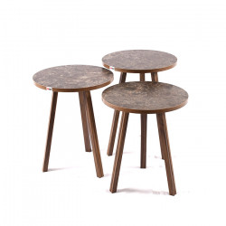 طقم طاولات شاي بني طقم طاولات شاي بني