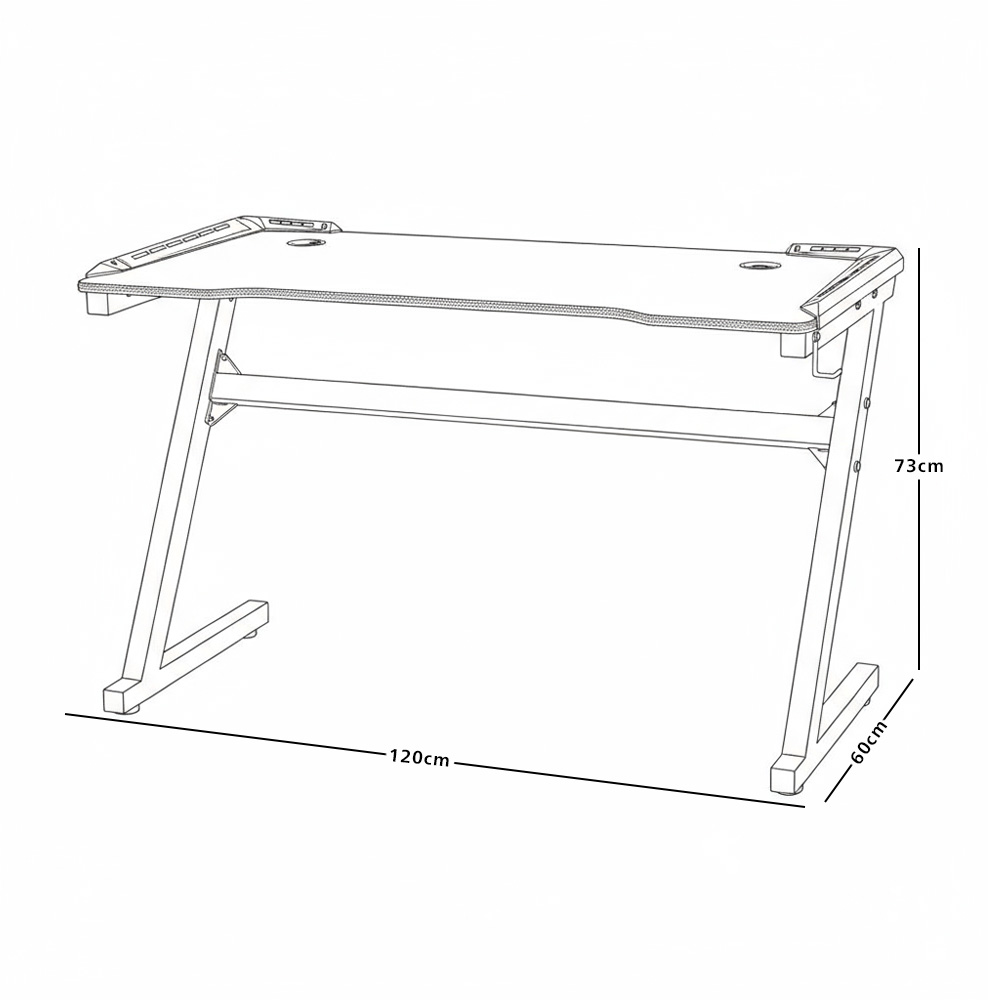 طاولة جيمينج بإضاءة مدمجة