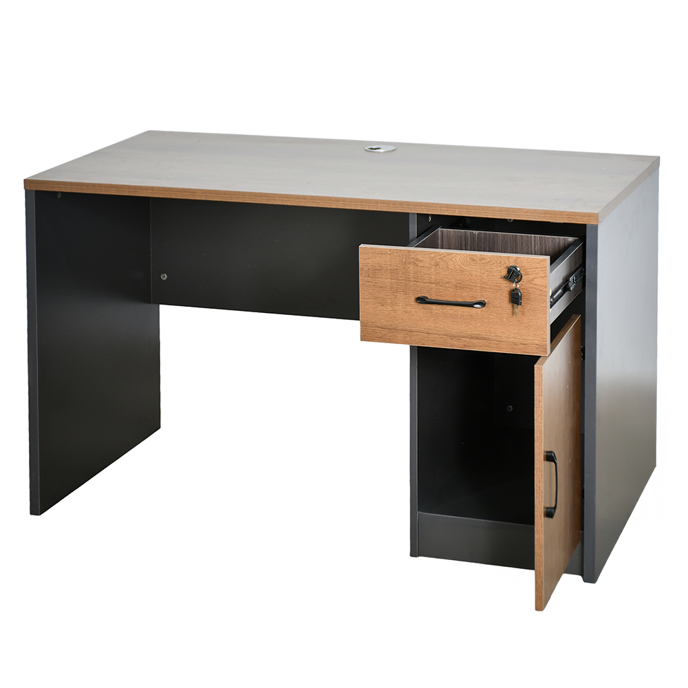 مكتب خشبي مودرن مع خزانة