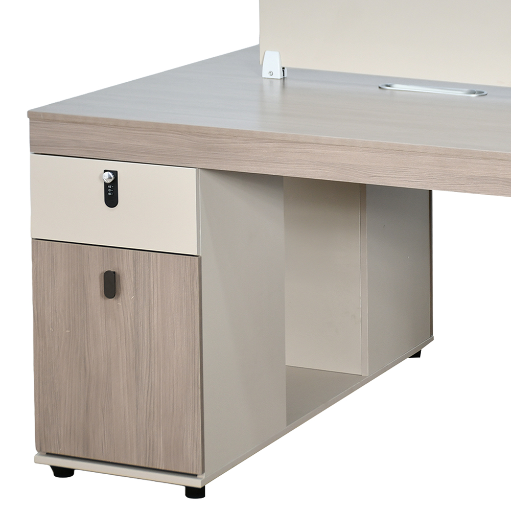 مكتب عمل مزدوج خشبي