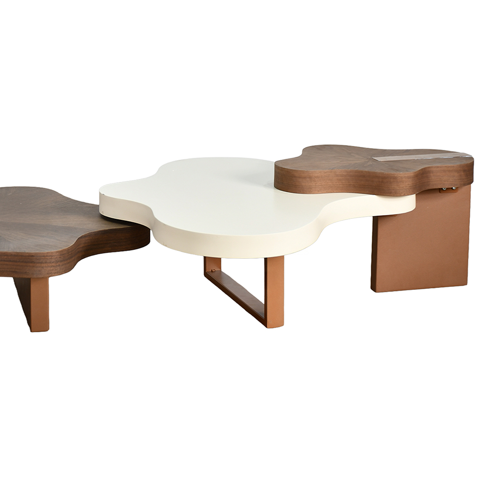 طقم طاولات خدمة مودرن 3 قطع مدمج