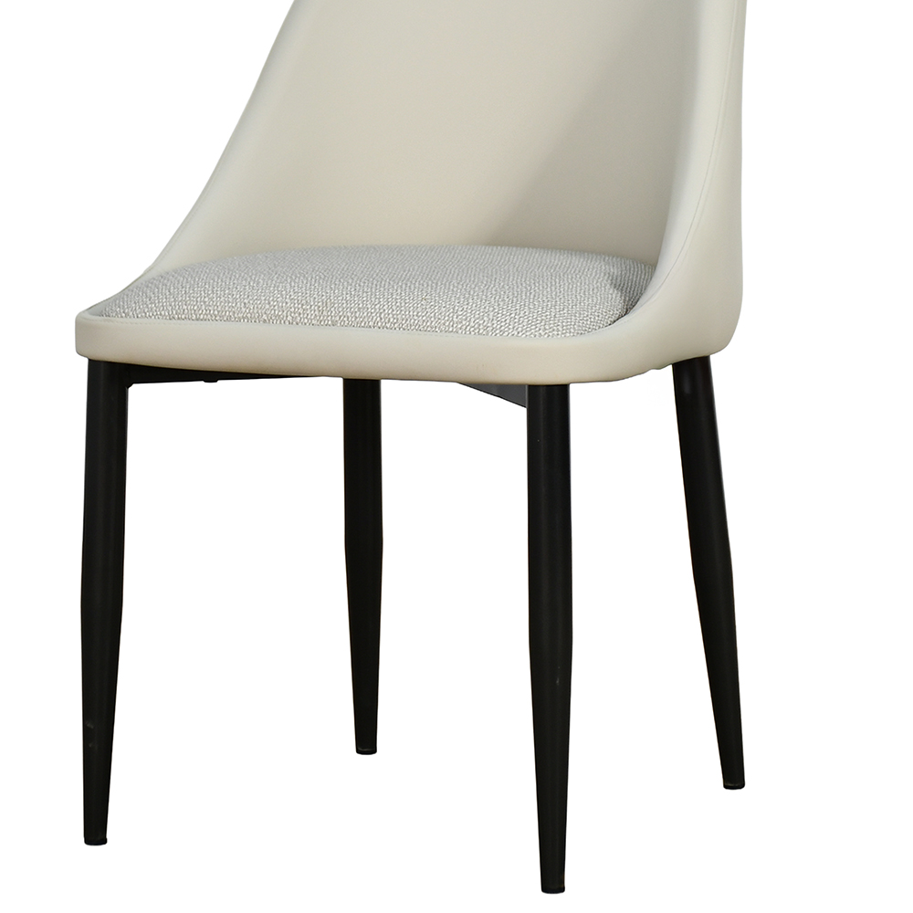 كرسي مفرد مودرن جلد مع أرجل معدنية