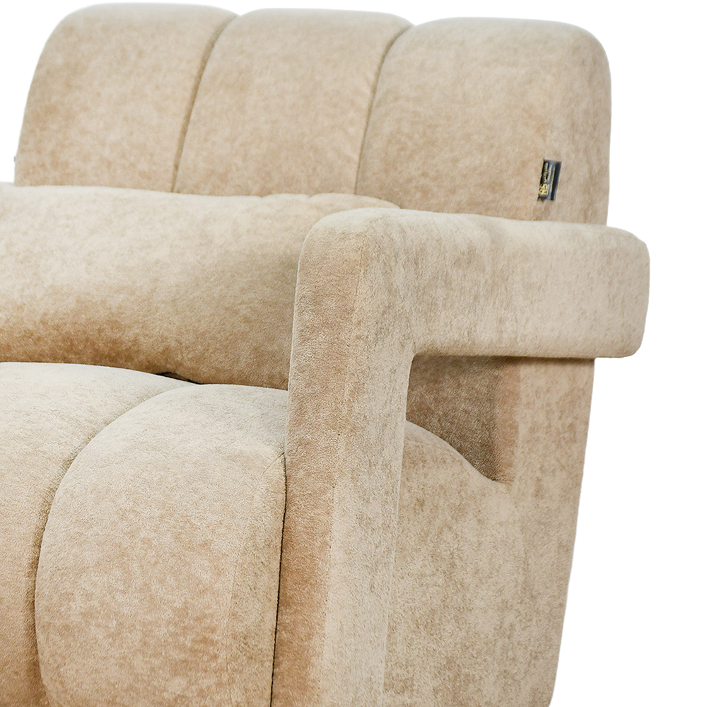 كرسي مفرد فخم مودرن مخمل كافيه