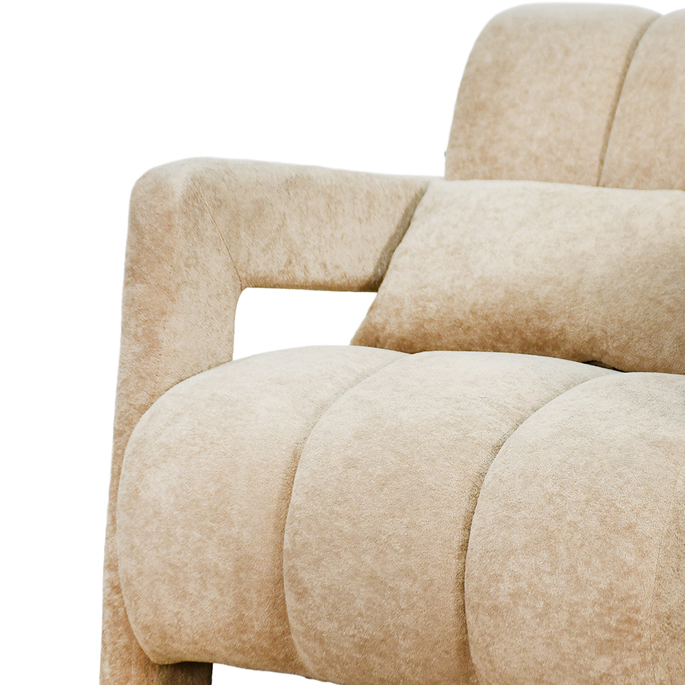 كرسي مفرد فخم مودرن مخمل كافيه