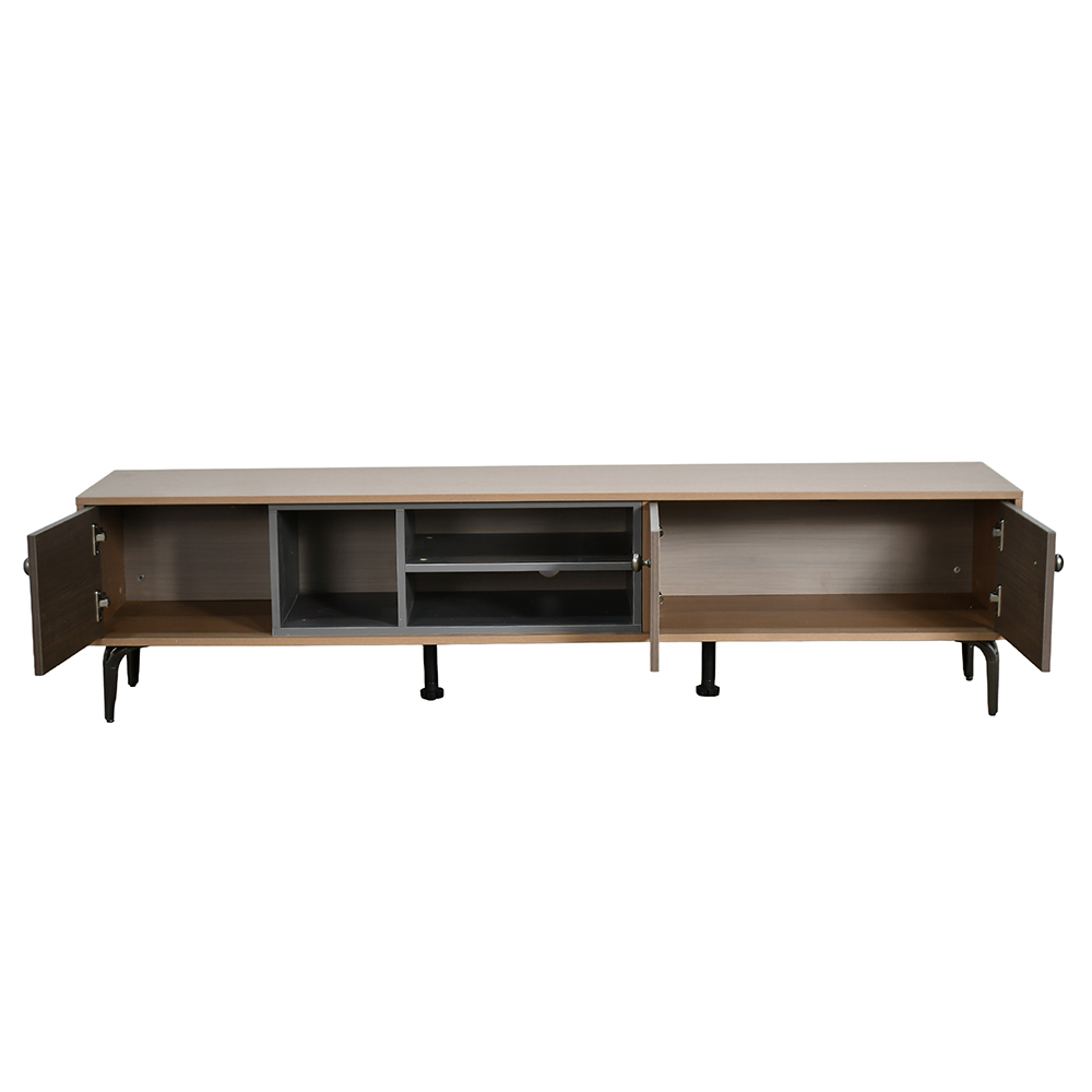 وحدة تلفاز خشبية أنيقة