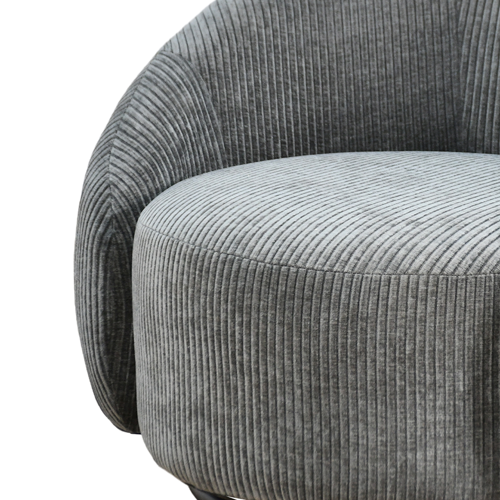 كرسي استرخاء دوار قماشي فاخر