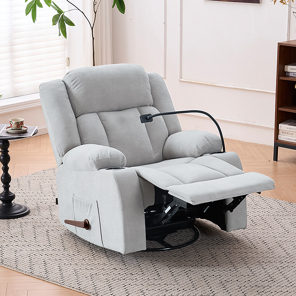 كرسي استرخاء هزاز دوار بحامل جوال