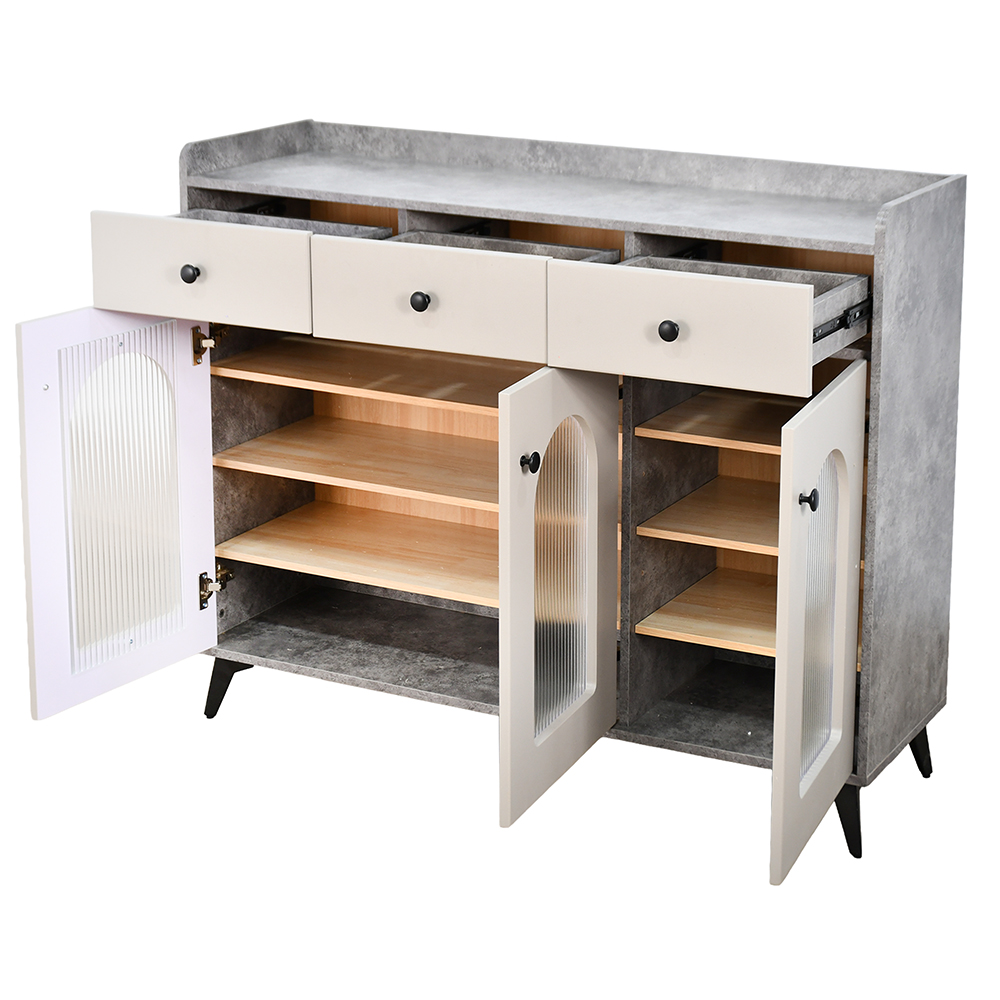 دولاب متعدد الاستخدام بأبواب زجاجية