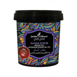 مقشر السكر بزيت الأركان وزيت الخزامى الأساسي من جاردن اوليان - 600 غرام