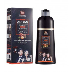 شامبو صبغة الشعر  لون اسود طبيعي بزيت ارجان